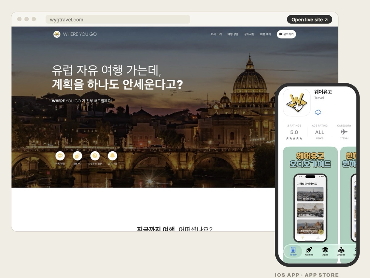 Where You Go website and iOS app